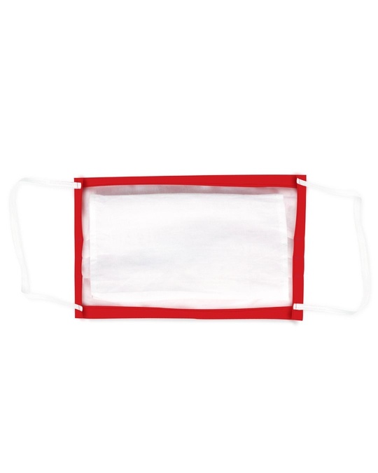 Shop Red Netflix & Chill Face Mask With Adjuster-Back