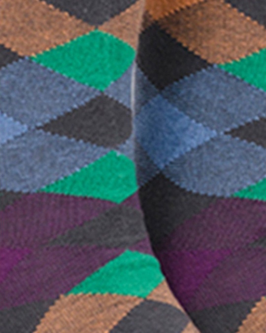 Shop Sauve Pack Of 2 Crew Length Quirky Cotton Socks-Design