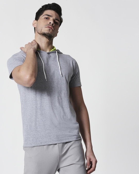 half sleeve hoodie mens india