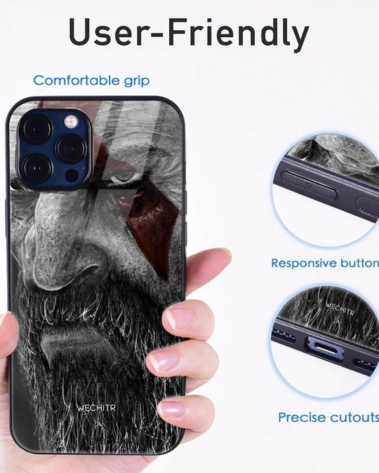 Shop Spartan Printed Designer Glass Back Case for iPhone 12 Mini (Shock Proof, Lightweight)-Full