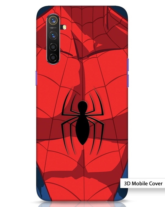 Shop Spider Suit Realme 6 3D Mobile Cover-Front