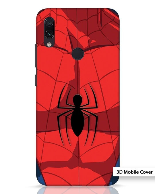 Shop Spider Suit Xiaomi Redmi Note 7 Pro 3D Mobile Cover-Front