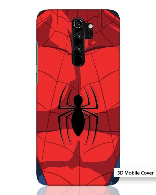 Shop Spider Suit Xiaomi Redmi Note 8 Pro 3D Mobile Cover-Front