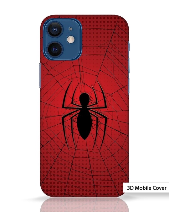 Shop Spiderman iPhone 12 Mini 3D Mobile Cover-Front