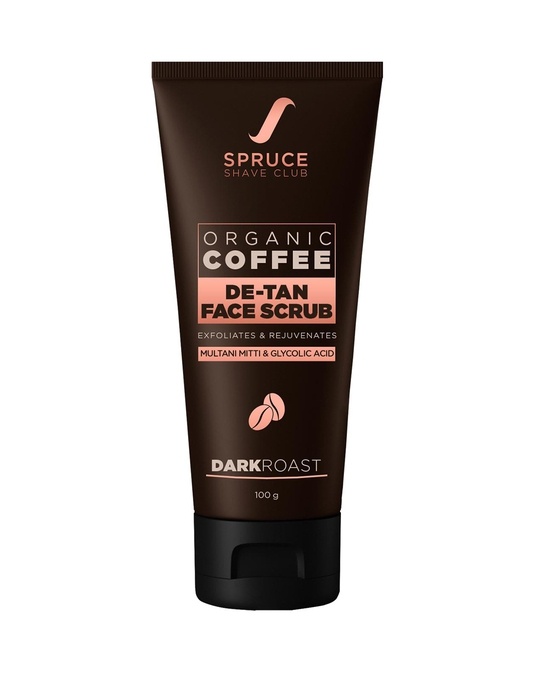 Shop Organic Coffee De Tan Face Scrub With Multani Mitti | Sulfate & Parben Free-Front