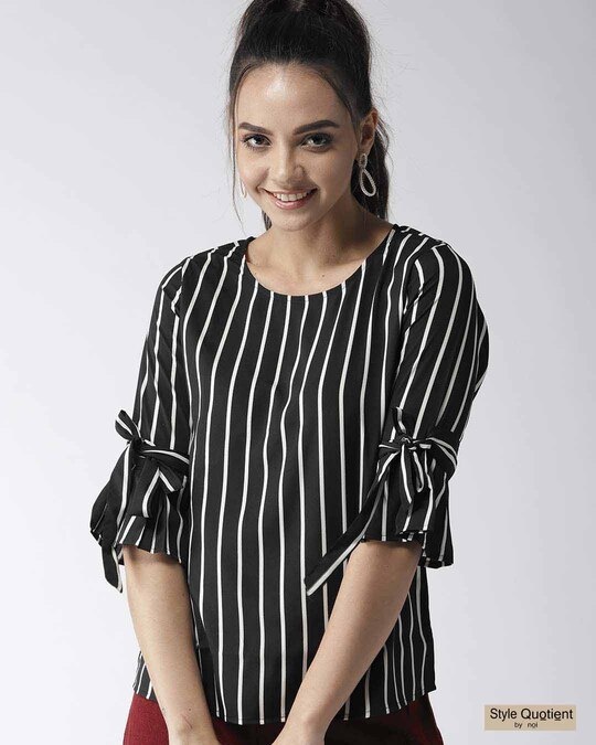 black and white striped top womens uk