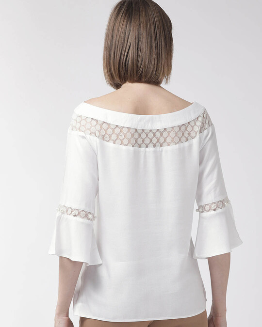 Shop Women's White Solid Top-Design