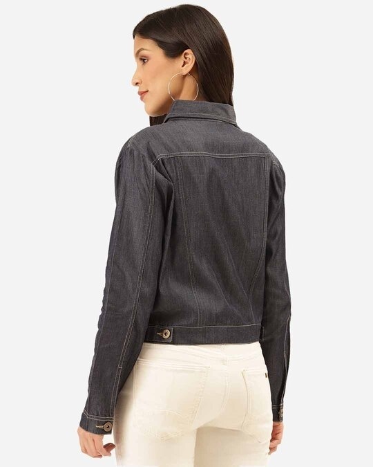 Shop Women's Blue Denim Jacket-Full