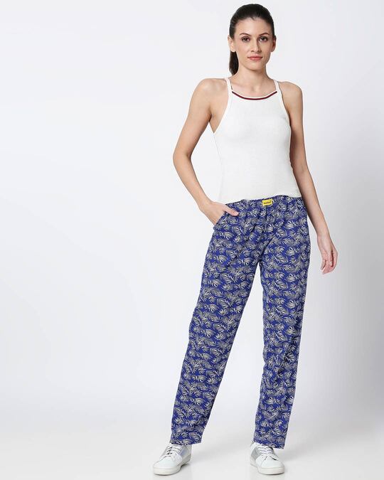 Shop Summer Vibes Blue Knitted Pyjamas-Full