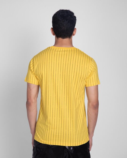 Buy Happy Yellow All Over Printed T-Shirts for Men yellow Online at Bewakoof