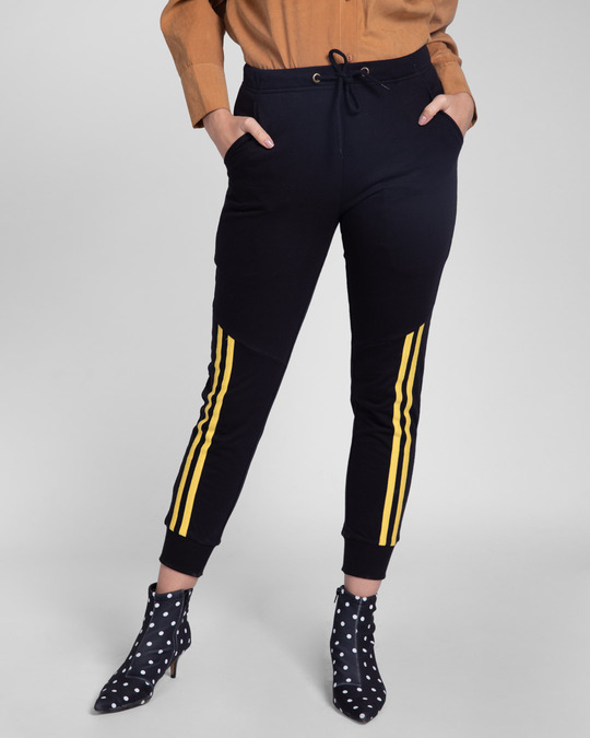 yellow jogger pants womens