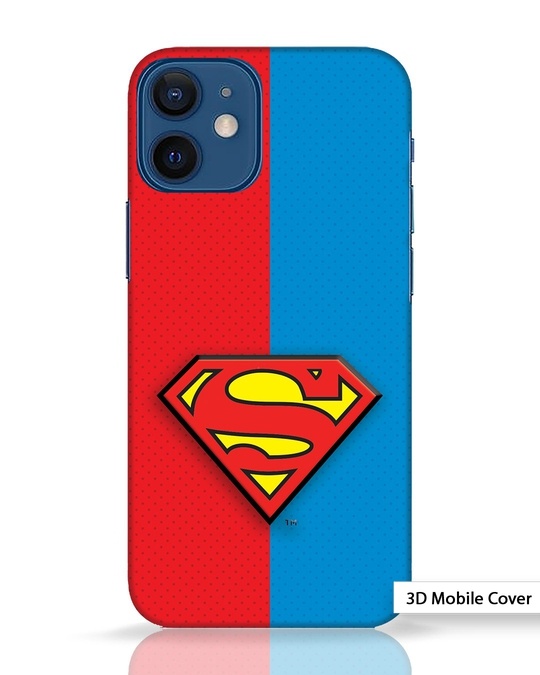 Shop Superman Half iPhone 12 Mini 3D Mobile Cover-Front
