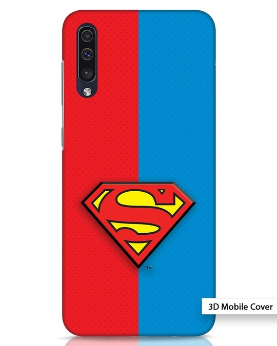 Shop Superman Half Samsung Galaxy A50 3D Mobile Cover-Front