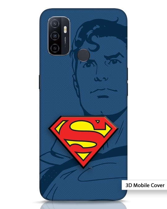 Shop Superman Shadow Oppo A53 3D Mobile Cover-Front
