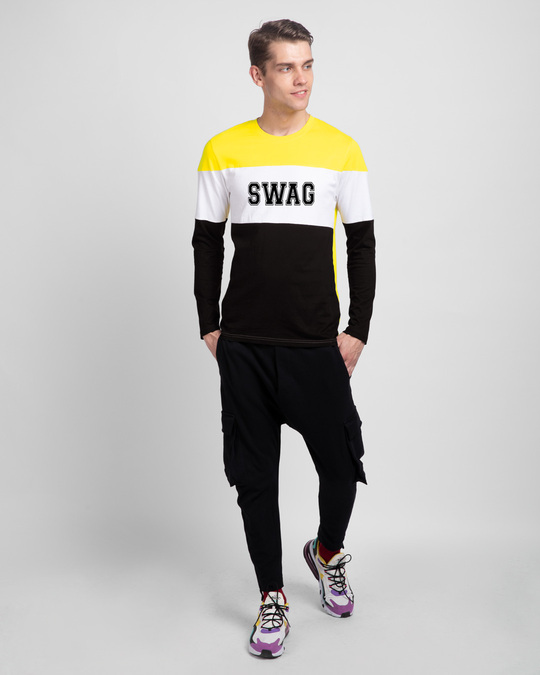 Shop Swag Jersey Color Block T-Shirt-Design
