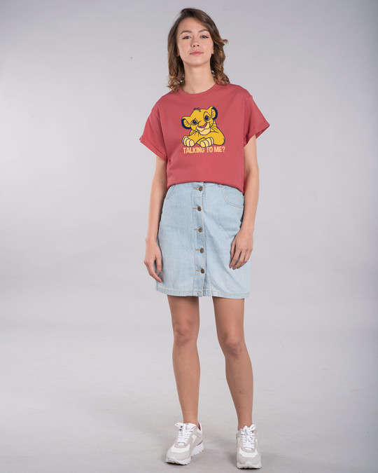 Shop Talking To Simba Boyfriend T-Shirt (DL)-Design
