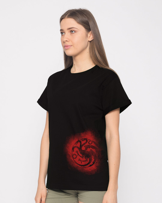 Shop Targaryen Grunge Boyfriend T-Shirt (GTL)-Back