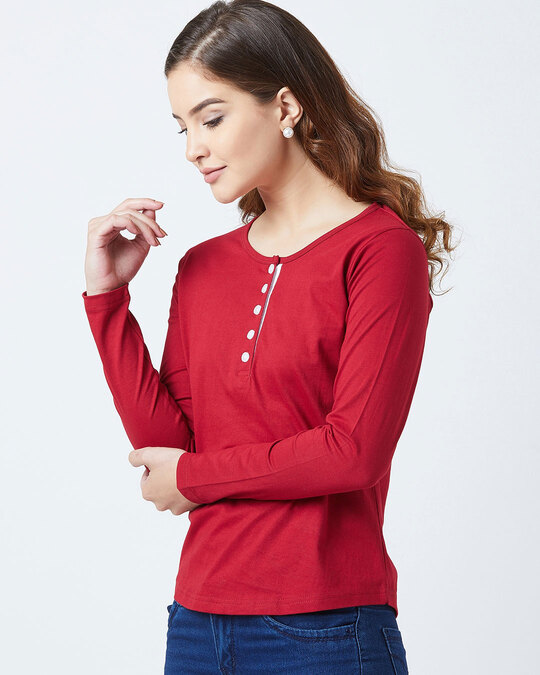 Shop Casual Full Sleeve Solid Women's Top-Design