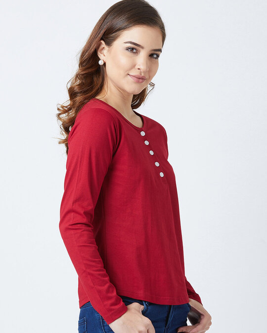Shop Casual Full Sleeve Solid Women's Top-Full