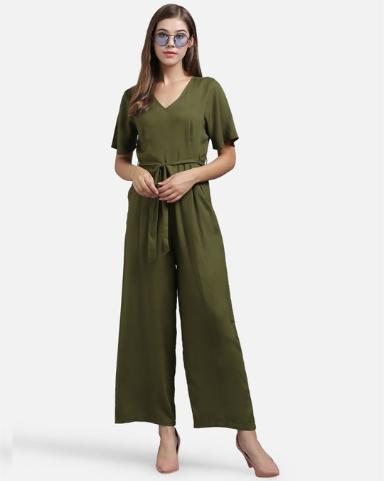 Shop Women's Green Basic jumpsuit