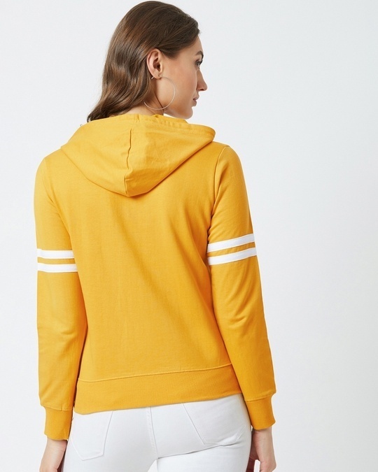 Shop Rose Embroidered Sweatshirt in Yellow-Design
