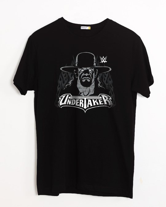 Buy The undertaker (GID) (WWEL) Printed Half Sleeve T-Shirt For Men ...