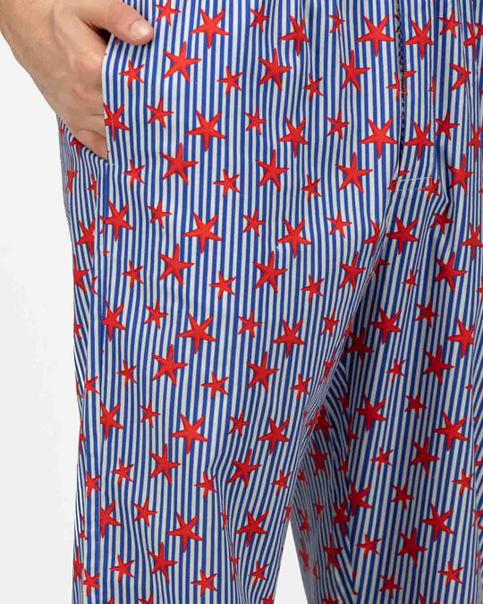 Shop Men's Star Fish Comfy Cotton Printed Pyjama