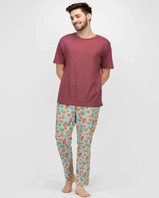 Shop Men's Cup Cakes Comfy Cotton Printed Pyjama-Full