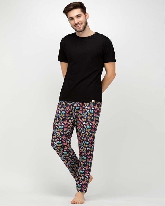 Shop Men's Butterfly Comfy Cotton Printed Pyjama-Full