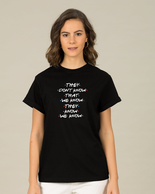 Shop They Don't Know Boyfriend T-Shirt-Front