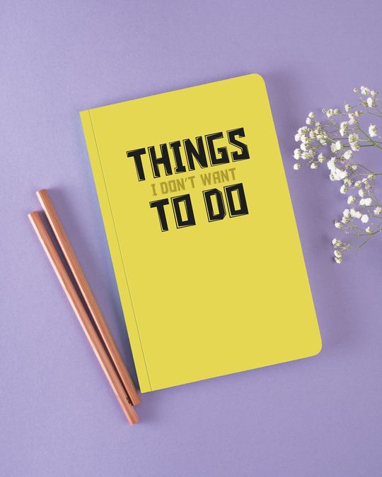 Buy things to do Notebook Unisex Online India @ Bewakoof.com