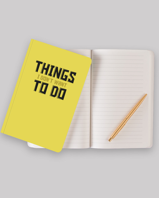 Buy things to do Notebook Unisex Online India @ Bewakoof.com