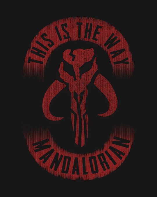 Buy This is the way mandalorian (SWL) Printed Half Sleeve Boyfriend T ...