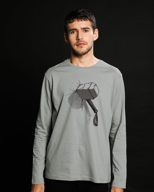 Shop Thor Hammer Full Sleeve T-Shirt (AVL)-Front