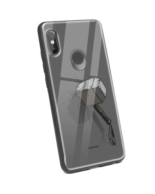 Shop Thor Hammer Xiaomi Redmi Note 5 Pro Glass Mobile Cover (AVL)-Back