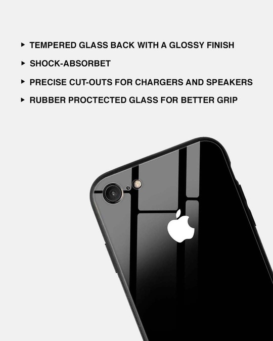 Shop Golden Foil Glass Case For Iphone 8-Full