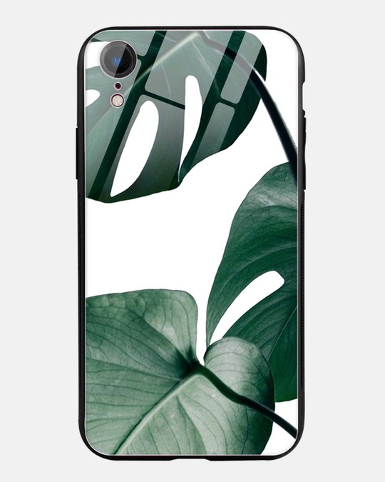 Shop Monstera Glass Case For Iphone Xr-Front