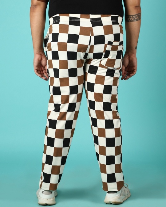 Shop Killer Brown Plus Size Checks Pyjama-Design