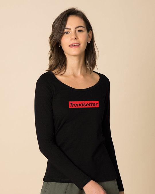 Shop Trendsetter Scoop Neck Full Sleeve T-Shirt-Front
