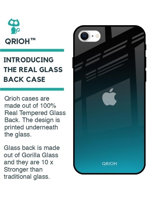 Shop Ultramarine Premium Glass Cover for iPhone SE 2022 (Shock Proof, Lightweight)-Back