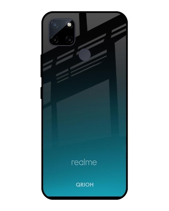 Shop Ultramarine Printed Premium Glass Cover for Realme C21Y (Shockproof, Light Weight)-Front