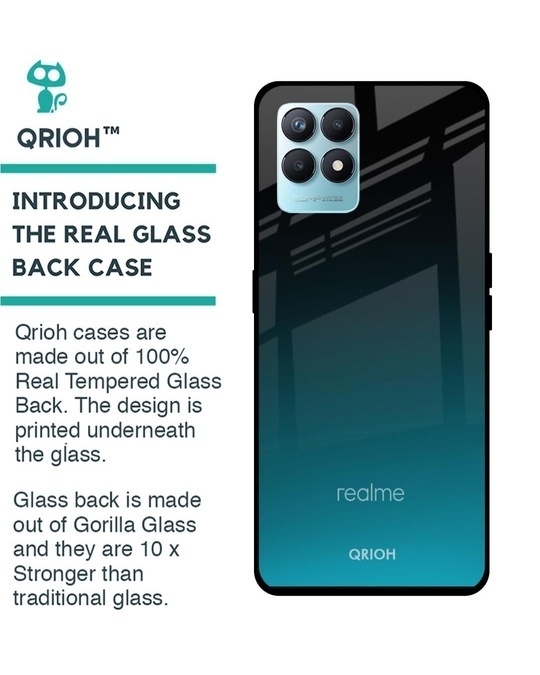 Shop Ultramarine Printed Premium Glass Cover for Realme Narzo 50 (Shockproof, Light Weight)-Back