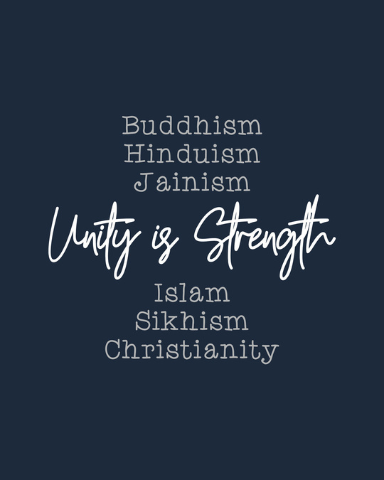 Shop Unity Is Strength Half Sleeve T-Shirt-Full