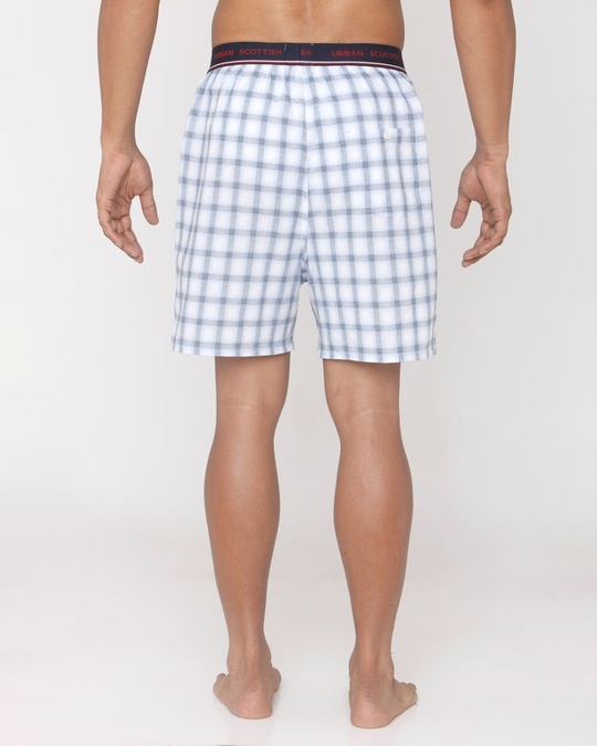 Shop Men's Checkered 100% Cotton Boxer  Pack Of 2-Design