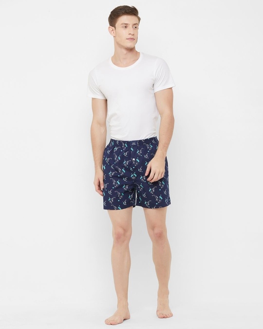 Shop Men's All Over Printed Cotton Boxers (Pack of 2)