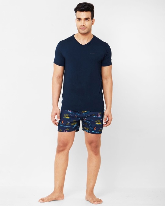 Shop Men's All Over Printed Cotton Boxers (Pack of 2)