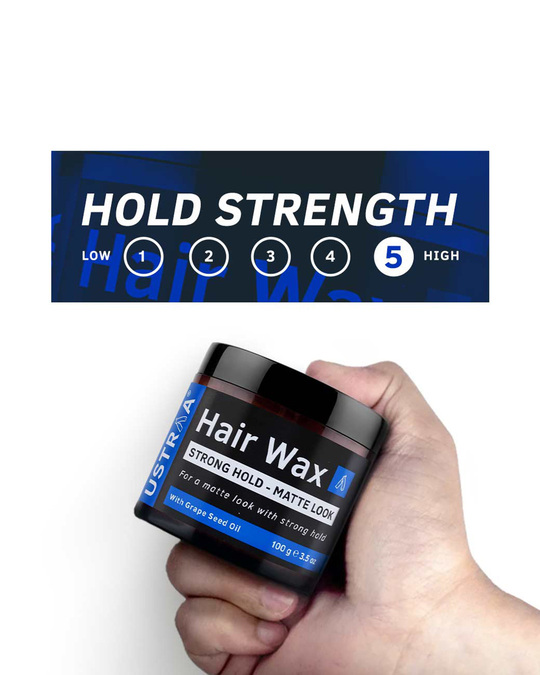 Ustraa Strong Hold Hair Wax Matte Look 100g
