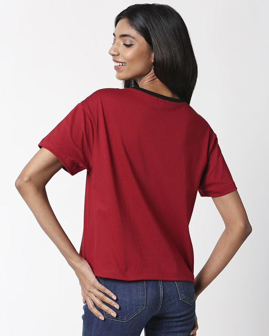 jeans color cherry red