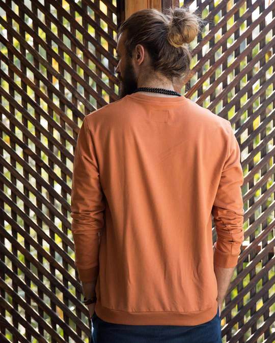 Shop Vintage Orange Fleece Sweatshirt-Design