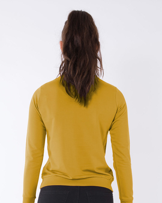 Buy Waise Rahenge Yellow Printed Full Sleeve Sweatshirt For Women ...